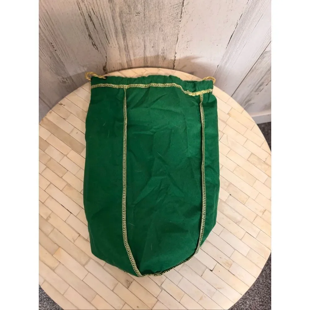 Crown Royal Green Drawstring Whiskey Bag Gold Embroidered Logo Bottle Pouch